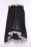 画像1: axes femme / 薔薇刺繍フィッシュテールスカート M クロ O-26-02-09-042-AX-SK-OW-OS (1)