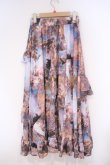 画像3: axes femme NOSTALGIE / 天使柄フリルロングスカート M サックス系 O-26-02-09-043-AX-SK-OW-OS (3)