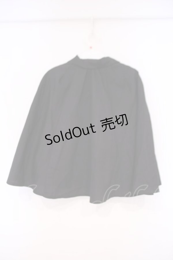 画像2: axes femme / マント風ケープジャケット F クロ O-26-02-09-049-AX-TO-OW-OS (2)