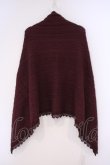画像2: axes femme / ２ＷＡＹニットストール  ワイン O-26-02-09-051-AX-ZA-OW-OS (2)