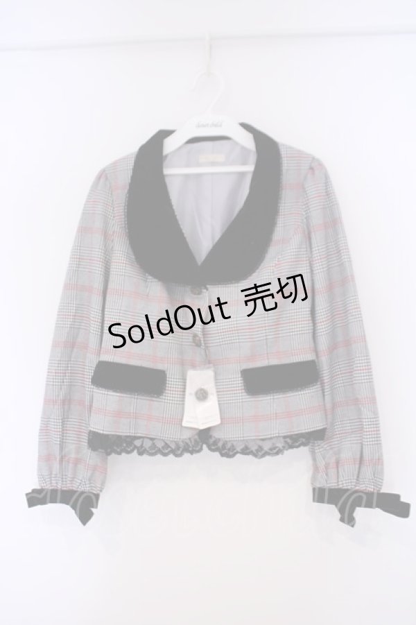 画像1: axes femme POETIQUE / ボリューム袖ジャケット M グレー O-26-02-09-055-AX-JA-OW-OS (1)