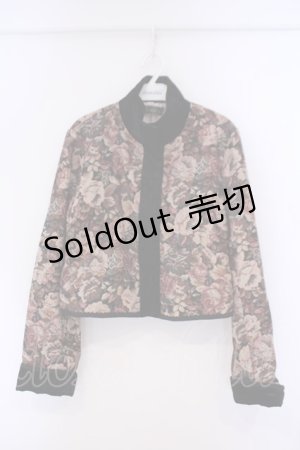 画像: axes femme / 【Petrouchka axes femme 】ゴブランプリントジャケット L ワイン系 O-26-02-09-056-AX-JA-OW-OS