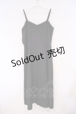 画像: axes femme POETIQUE / バックリボンキャミワンピ M クロ O-26-02-09-063-AX-OP-OW-ZT595