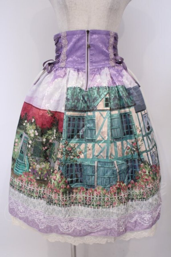 画像1: axes femme kawaii / ジェルブロワ・ローズスカート M パープル O-26-02-09-007-AX-SK-OW-OS (1)