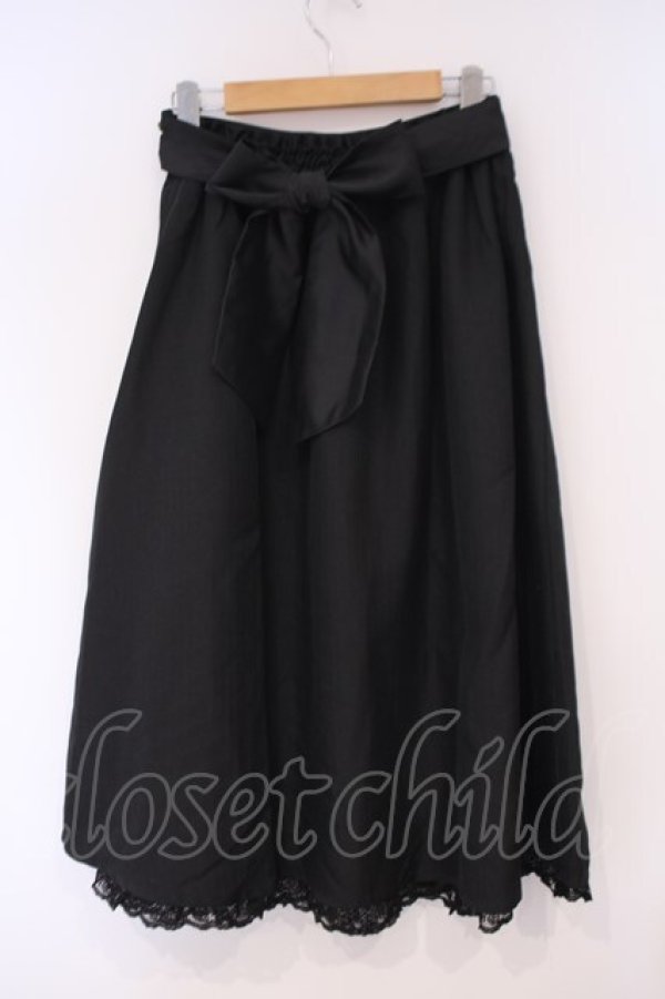 画像2: axes femme / タックデザインミディスカート M クロ O-26-02-09-077-AX-SK-OW-OS (2)