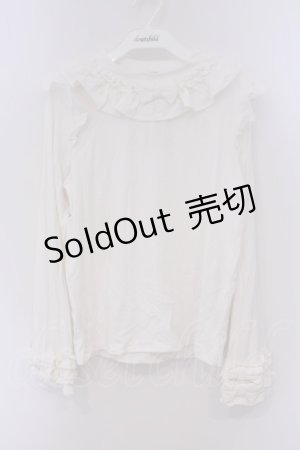 画像: axes femme kawaii / フリルリボンカットプル M シロ O-26-02-09-079-AX-TO-OW-OS