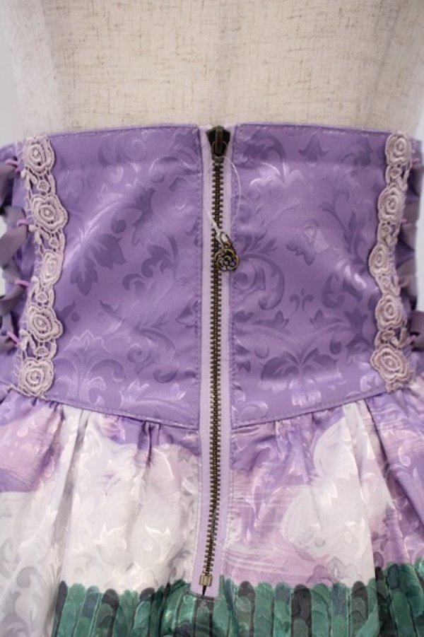 画像2: axes femme kawaii / ジェルブロワ・ローズスカート M パープル O-26-02-09-007-AX-SK-OW-OS (2)