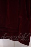 画像3: axes femme kawaii / クラシカルベロアワンピース M ワイン O-26-02-09-010-AX-OP-OW-OS (3)