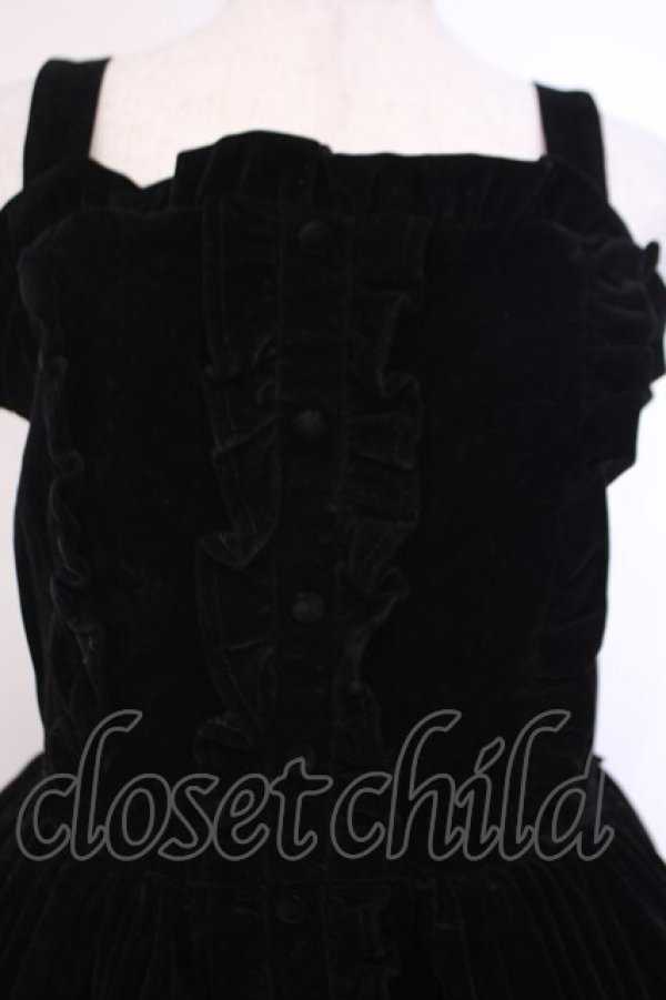 画像2: axes femme kawaii / ベルベットドールジャンスカ M クロ O-26-02-09-011-AX-OP-OW-OS (2)