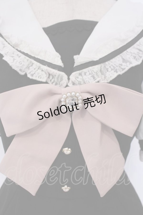 画像2: LIZ LISA / セーラーカラーセットアップ 0 クロ×シロ O-26-02-09-002-LO-OP-IG-OS (2)