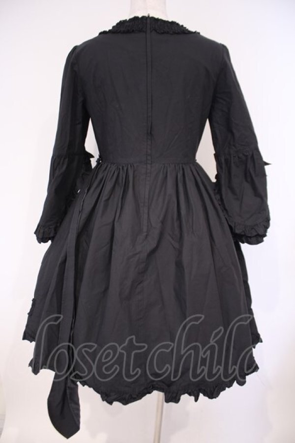 画像6: AND ROMEO / アンティークフリルワンピース  クロ O-26-02-09-015-LO-OP-YM-OS (6)