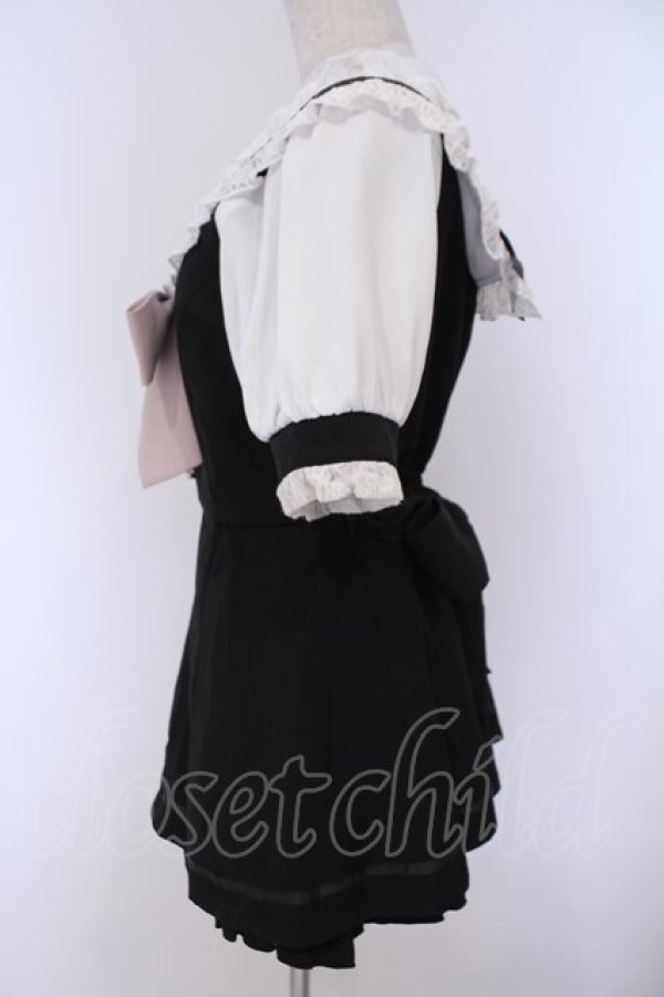 画像3: LIZ LISA / セーラーカラーセットアップ 0 クロ×シロ O-26-02-09-002-LO-OP-IG-OS (3)