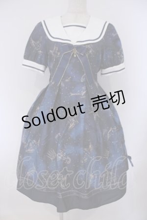 画像: Amavel / Fantasy Milkywayワンピース  ネイビー O-26-02-09-017-CA-OP-IG-OS