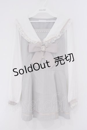 画像: LIZ LISA / セーラーカラーワンピース 0 グレー O-26-02-09-018-LO-OP-IG-OS
