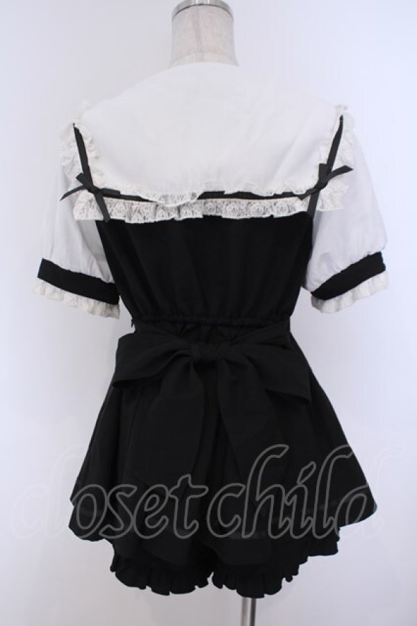 画像4: LIZ LISA / セーラーカラーセットアップ 0 クロ×シロ O-26-02-09-002-LO-OP-IG-OS (4)