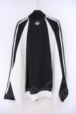 画像4: REFLEM / BIG切替ジャージ/オーバーサイズジャージトップス F ブラック×ホワイト O-26-02-09-023-PU-TO-OW-OS (4)