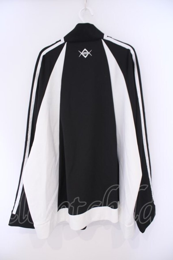 画像4: REFLEM / BIG切替ジャージ/オーバーサイズジャージトップス F ブラック×ホワイト O-26-02-09-023-PU-TO-OW-OS (4)
