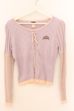 画像: Secret Honey / ラプンツェルプルオーバーニット 2 ラベンダー O-26-02-10-030-CA-TO-OW-OS