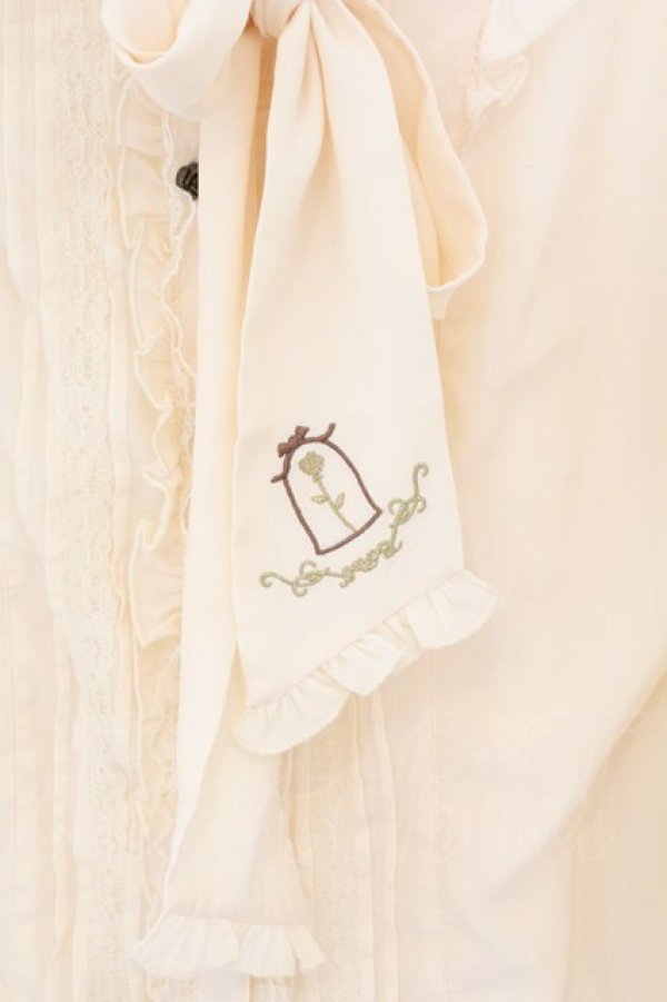 画像2: axes femme / フェミニンボータイブラウス/美女と野獣 M キナリ O-26-02-10-032-AX-BL-OW-OS (2)