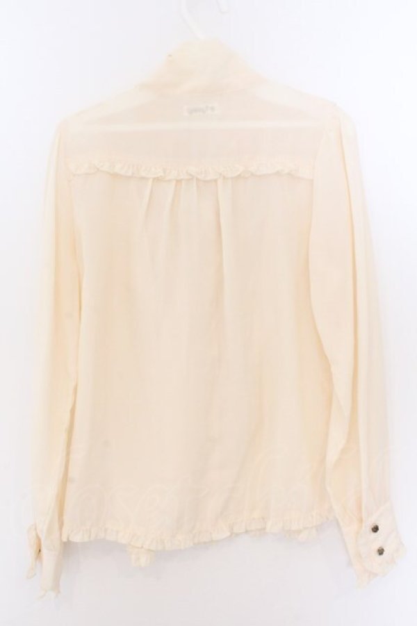 画像4: axes femme / フェミニンボータイブラウス/美女と野獣 M キナリ O-26-02-10-032-AX-BL-OW-OS (4)