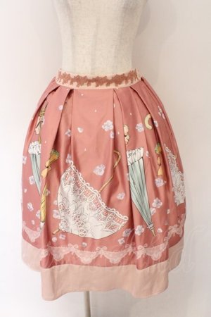 画像: axes femme POETIQUE / レトロアンブレラタックスカート M ピンク O-26-02-10-038-AX-SK-OW-OS