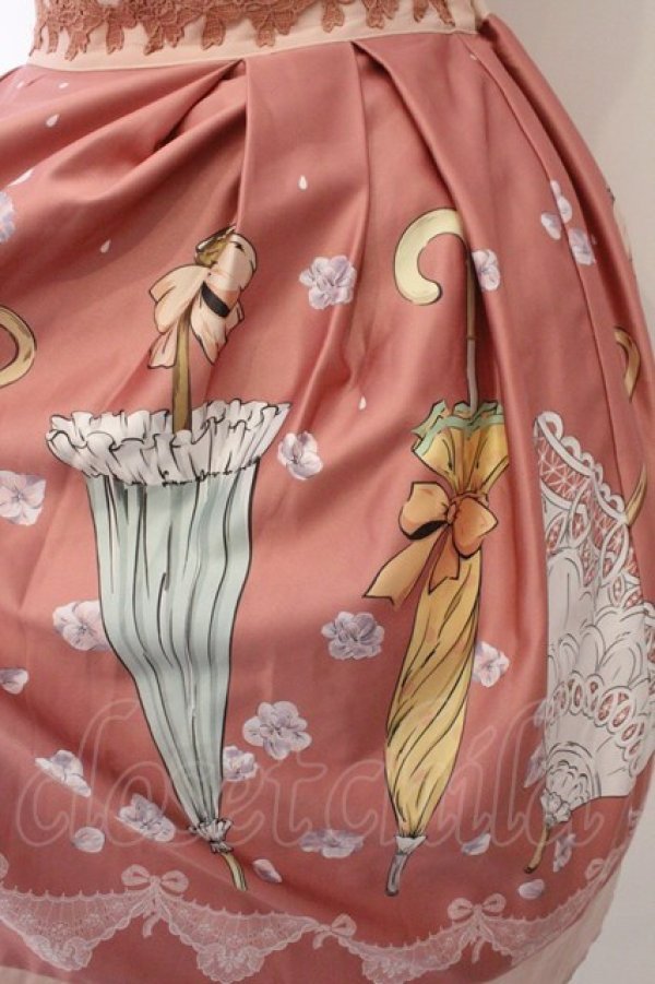 画像2: axes femme POETIQUE / レトロアンブレラタックスカート M ピンク O-26-02-10-038-AX-SK-OW-OS (2)