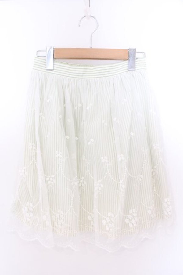 画像1: MILK / フェアリーベルスカート  グリーン O-26-02-10-039-ML-SK-OW-OS (1)