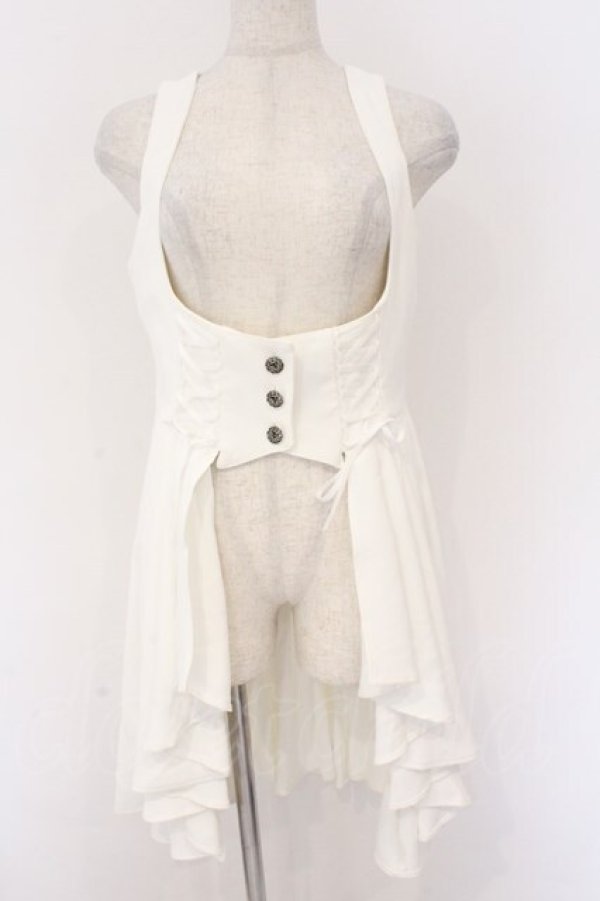 画像1: Hoshibako Works / 星夜の旅　ビスチェスカート M シロ O-26-02-10-042-LO-SK-OW-OS (1)