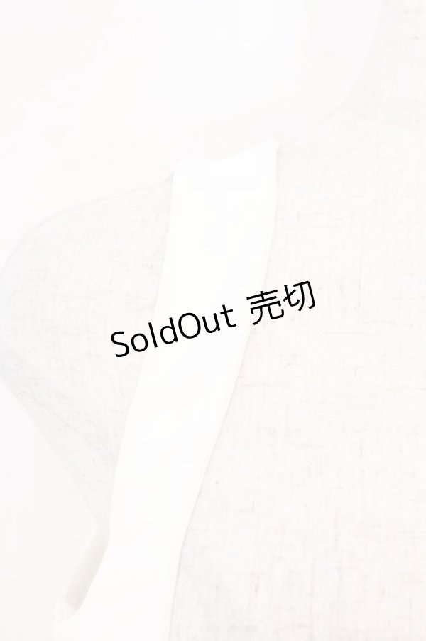 画像2: Hoshibako Works / 星夜の旅　ビスチェスカート M シロ O-26-02-10-042-LO-SK-OW-OS (2)