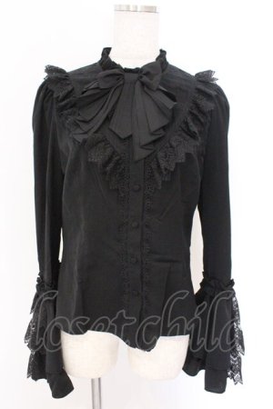 画像: Hoshibako Works / 星夜の旅　姫袖ブラウス L クロ O-26-02-10-044-LO-BL-OW-OS