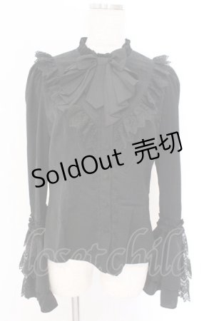 画像: Hoshibako Works / 星夜の旅　姫袖ブラウス L クロ O-26-02-10-044-LO-BL-OW-OS