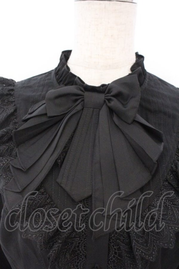 画像2: Hoshibako Works / 星夜の旅　姫袖ブラウス L クロ O-26-02-10-044-LO-BL-OW-OS (2)