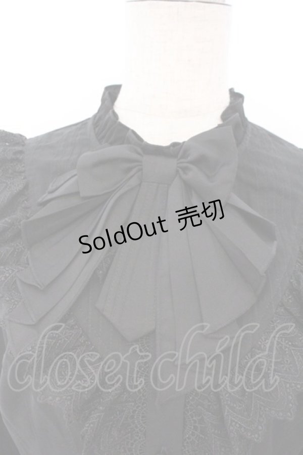 画像2: Hoshibako Works / 星夜の旅　姫袖ブラウス L クロ O-26-02-10-044-LO-BL-OW-OS (2)