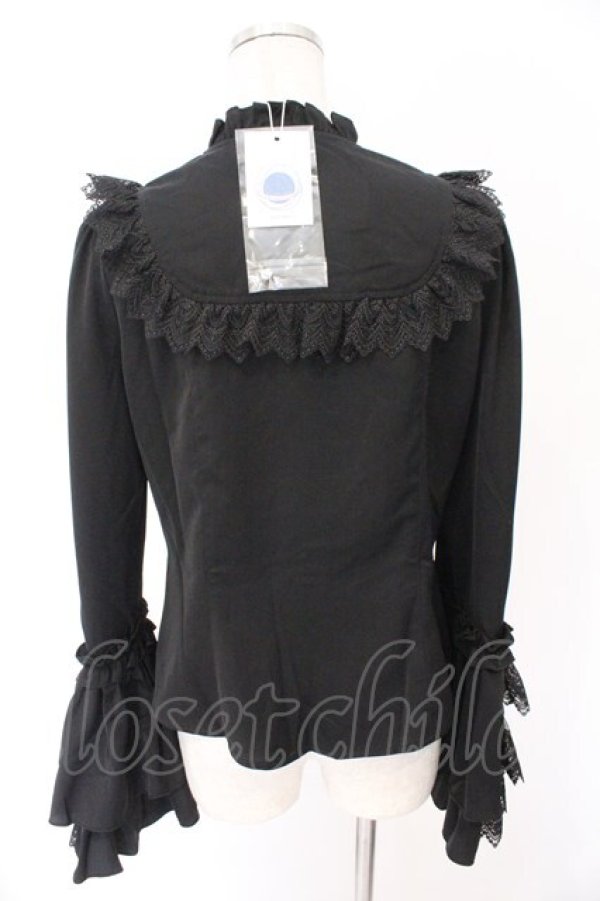 画像4: Hoshibako Works / 星夜の旅　姫袖ブラウス L クロ O-26-02-10-044-LO-BL-OW-OS (4)