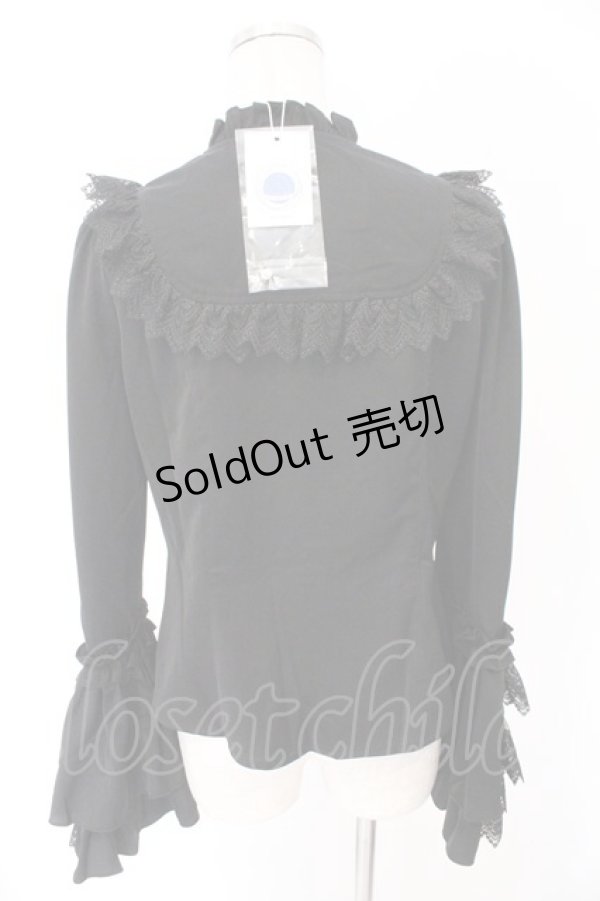 画像4: Hoshibako Works / 星夜の旅　姫袖ブラウス L クロ O-26-02-10-044-LO-BL-OW-OS (4)