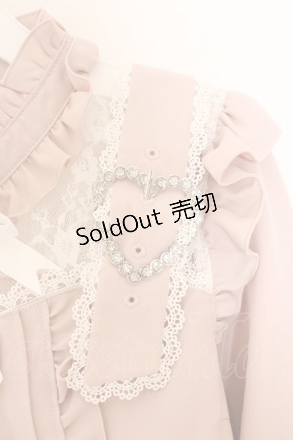 画像2: Dear My Love / ハートベルトチョーカービジューブラウス M ピンク O-26-02-10-048-EL-BL-OW-OS (2)
