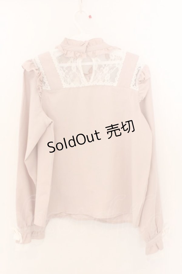 画像4: Dear My Love / ハートベルトチョーカービジューブラウス M ピンク O-26-02-10-048-EL-BL-OW-OS (4)