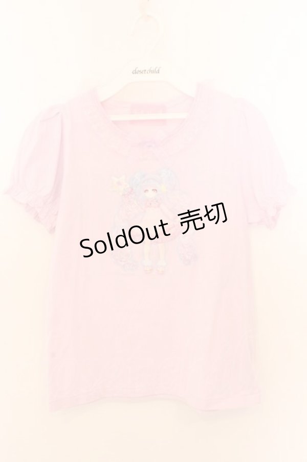 画像1: Nile Perch / Twinkleちゃんptカットソー  ピンク O-26-02-10-052-LO-TO-OW-OS (1)