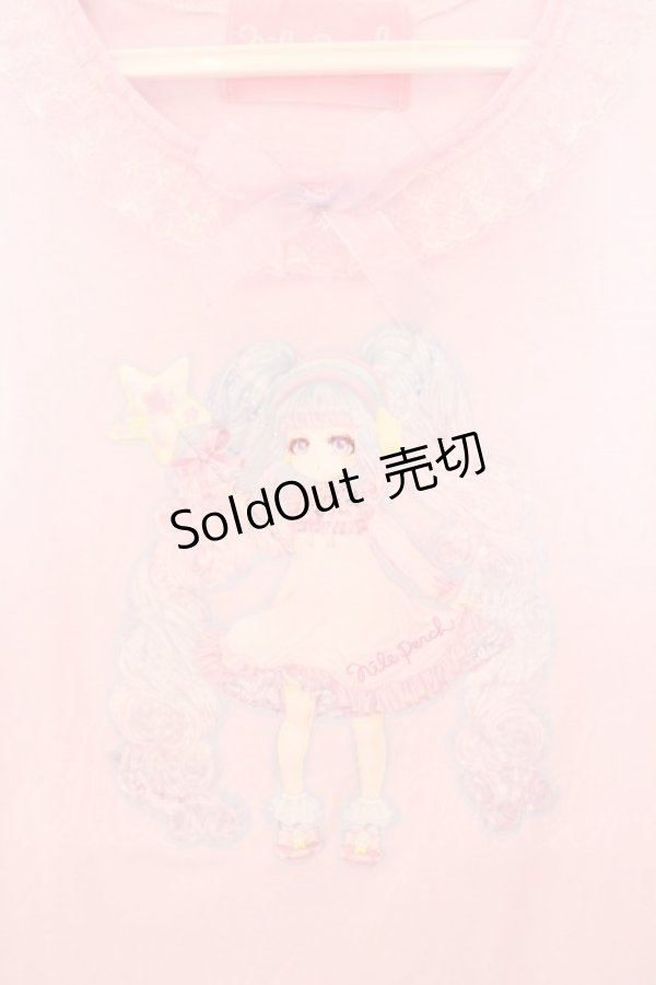 画像2: Nile Perch / Twinkleちゃんptカットソー  ピンク O-26-02-10-052-LO-TO-OW-OS (2)