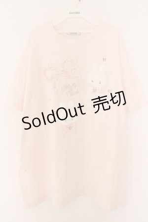 画像: Ank Rouge / フリフリリボンうさぎBigTe M ピンク O-26-02-10-053-CA-TS-OW-OS