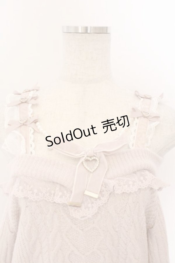 画像2: LIZ LISA / パールアクセサリードロストニット 0 ピンク O-26-02-10-056-LO-TO-OW-OS (2)