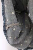 画像3: Franche Lippee / ドット刺繍デニムスカート M ブルー O-26-02-10-009-LO-SK-OW-OS (3)