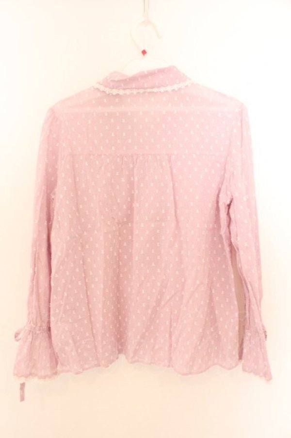 画像4: MILK / ヴィオラブラウス  クールピンクドビー O-26-02-10-012-ML-BL-OW-OS (4)