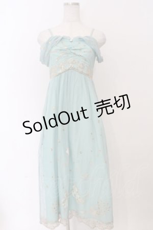 画像: Secret Honey / スパンコール刺繍ロングワンピース（ジャスミンver.） 2 グリーン O-26-02-10-013-CA-OP-OW-OS