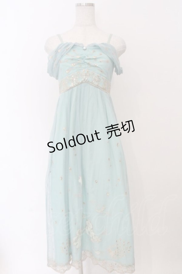 画像1: Secret Honey / スパンコール刺繍ロングワンピース（ジャスミンver.） 2 グリーン O-26-02-10-013-CA-OP-OW-OS (1)