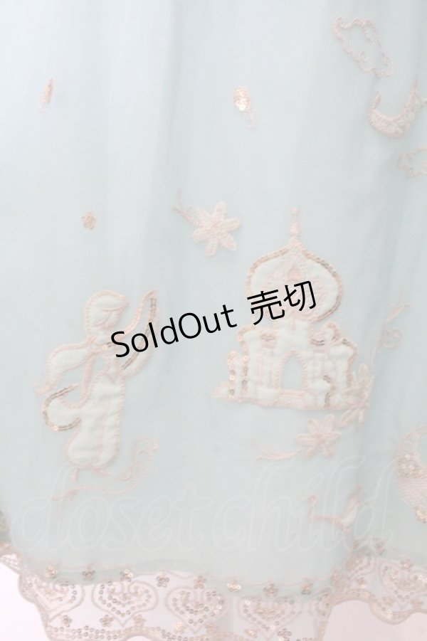 画像3: Secret Honey / スパンコール刺繍ロングワンピース（ジャスミンver.） 2 グリーン O-26-02-10-013-CA-OP-OW-OS (3)