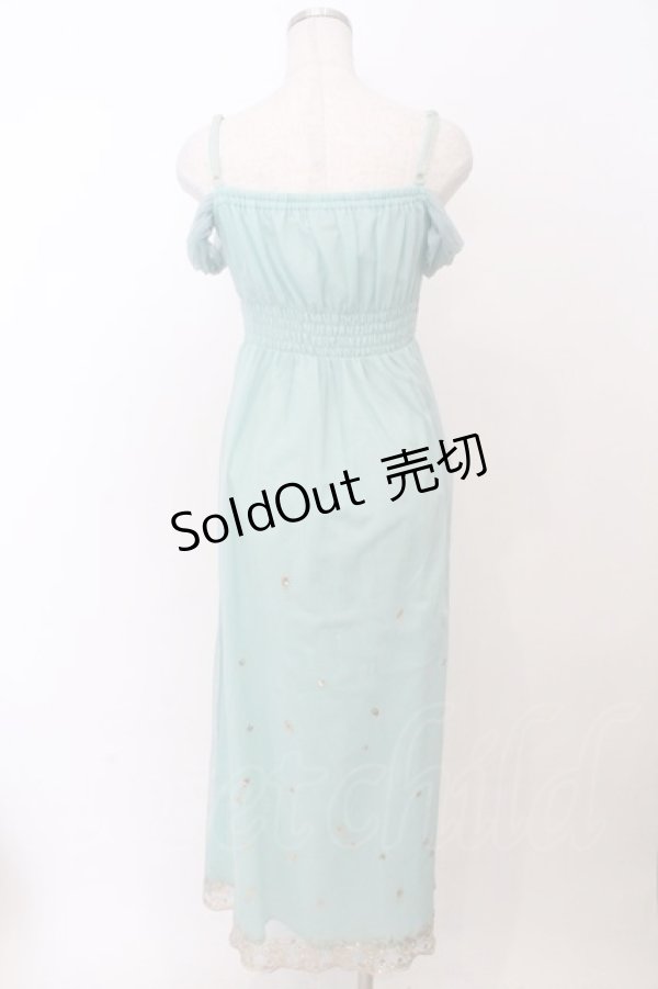 画像6: Secret Honey / スパンコール刺繍ロングワンピース（ジャスミンver.） 2 グリーン O-26-02-10-013-CA-OP-OW-OS (6)
