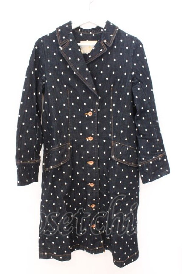 画像1: Franche Lippee / ゆきんこデニムロングコート インディゴ M O-26-02-10-002-LO-CO-OW-OS (1)