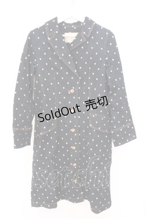 画像1: Franche Lippee / ゆきんこデニムロングコート インディゴ M O-26-02-10-002-LO-CO-OW-ZTC004 (1)
