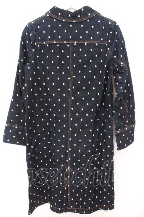 画像2: Franche Lippee / ゆきんこデニムロングコート インディゴ M O-26-02-10-002-LO-CO-OW-OS (2)